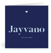 Geboortekaartje naam Jayvano j3