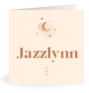 Geboortekaartje naam Jazzlynn m1