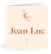 Geboortekaartje naam Jean Luc m1