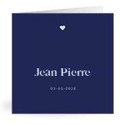 Geboortekaartje naam Jean Pierre j3
