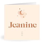 Geboortekaartje naam Jeanine m1