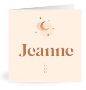 Geboortekaartje naam Jeanne m1