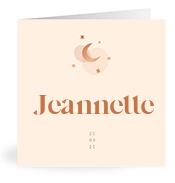 Geboortekaartje naam Jeannette m1