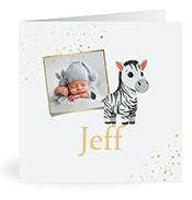 Geboortekaartje naam Jeff j2