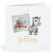 Geboortekaartje naam Jeffrey j2