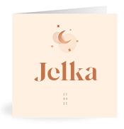 Geboortekaartje naam Jelka m1