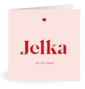 Geboortekaartje naam Jelka m3