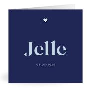 Geboortekaartje naam Jelle j3