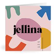 Geboortekaartje naam Jellina m2