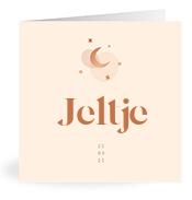 Geboortekaartje naam Jeltje m1