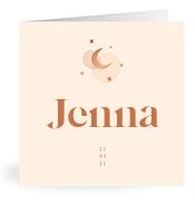 Geboortekaartje naam Jenna m1