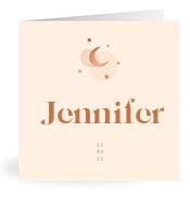 Geboortekaartje naam Jennifer m1