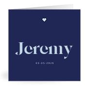 Geboortekaartje naam Jeremy j3