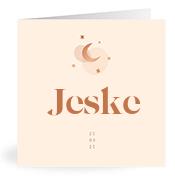 Geboortekaartje naam Jeske m1