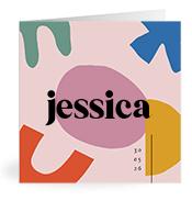 Geboortekaartje naam Jessica m2