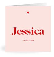 Geboortekaartje naam Jessica m3