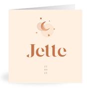 Geboortekaartje naam Jette m1