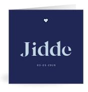 Geboortekaartje naam Jidde j3
