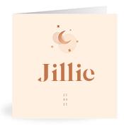 Geboortekaartje naam Jillie m1