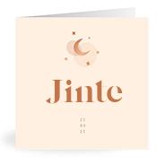 Geboortekaartje naam Jinte m1