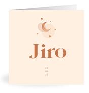 Geboortekaartje naam Jiro m1
