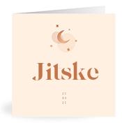 Geboortekaartje naam Jitske m1