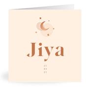 Geboortekaartje naam Jiya m1