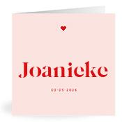 Geboortekaartje naam Joanieke m3