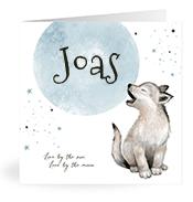 Geboortekaartje naam Joas j4