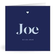 Geboortekaartje naam Joe j3