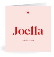 Geboortekaartje naam Joella m3