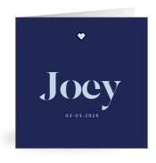 Geboortekaartje naam Joey j3