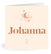 Geboortekaartje naam Johanna m1