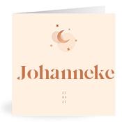 Geboortekaartje naam Johanneke m1