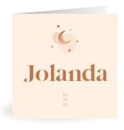 Geboortekaartje naam Jolanda m1