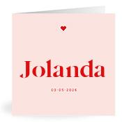 Geboortekaartje naam Jolanda m3