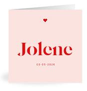 Geboortekaartje naam Jolene m3