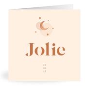Geboortekaartje naam Jolie m1