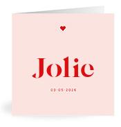 Geboortekaartje naam Jolie m3
