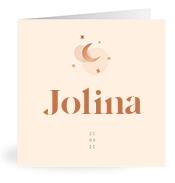 Geboortekaartje naam Jolina m1