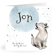 Geboortekaartje naam Jon j4