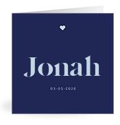 Geboortekaartje naam Jonah j3