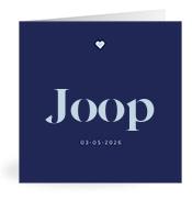 Geboortekaartje naam Joop j3