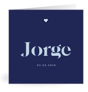 Geboortekaartje naam Jorge j3