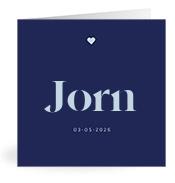 Geboortekaartje naam Jorn j3