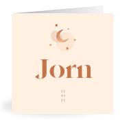 Geboortekaartje naam Jorn m1