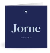 Geboortekaartje naam Jorne j3