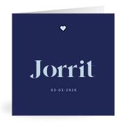 Geboortekaartje naam Jorrit j3