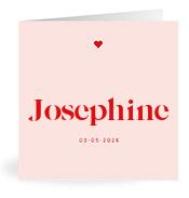 Geboortekaartje naam Josephine m3
