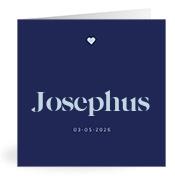 Geboortekaartje naam Josephus j3